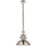 Eamon Collection Pendant D13 H13.3 Lt:1 Polished Nickel Finish
