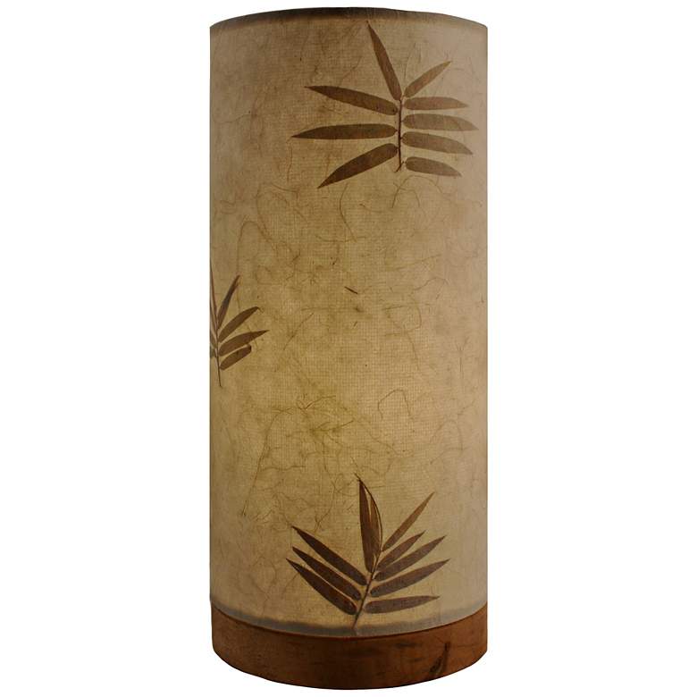 Image 1 Eangee 13 inchH Paper Cylinder Bamboo Hand-Made Small Table Lamp