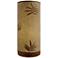 Eangee 13"H Paper Cylinder Bamboo Hand-Made Small Table Lamp