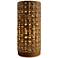 Eangee 13"H Paper Cylinder Mesh Hand-Made Small Table Lamp