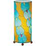 Eangee 16" High Sea Blue Butterfly Uplight Accent Table Lamp