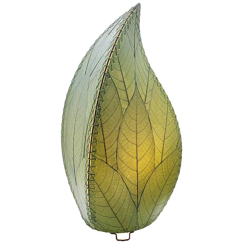 Image 2 Eangee 24 Inch Leaflet Lamp Green