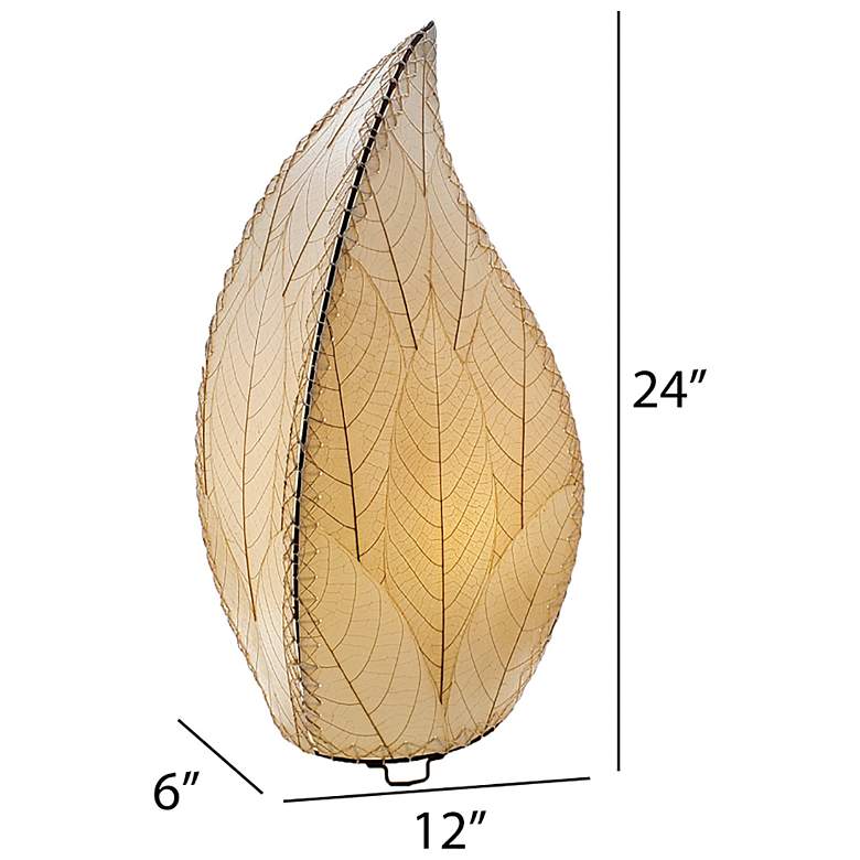 Image 4 Eangee 24 Inch Leaflet Lamp Natural more views