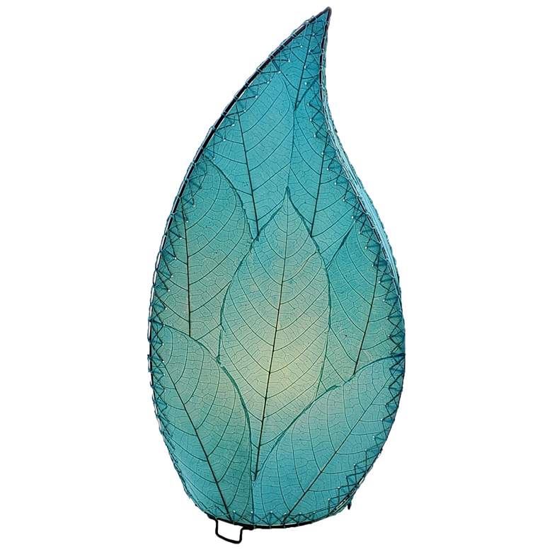 Image 2 Eangee 24 Inch Leaflet Lamp Sea Blue