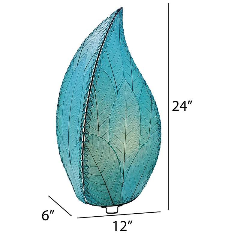 Image 4 Eangee 24 Inch Leaflet Lamp Sea Blue more views