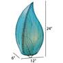 4_Eangee 24 Inch Leaflet Lamp Sea Blue more views