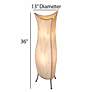 4_Eangee 36"H Flower Bud Natural Large Tower Accent Table Lamp more views
