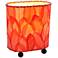 Eangee 9" High Guyabano Red Handcrafted Accent Table Lamp