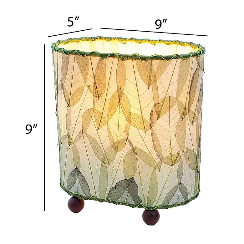 Image 5 Eangee 9"H Guyabano Green Mini Uplight Accent Table Lamp more views