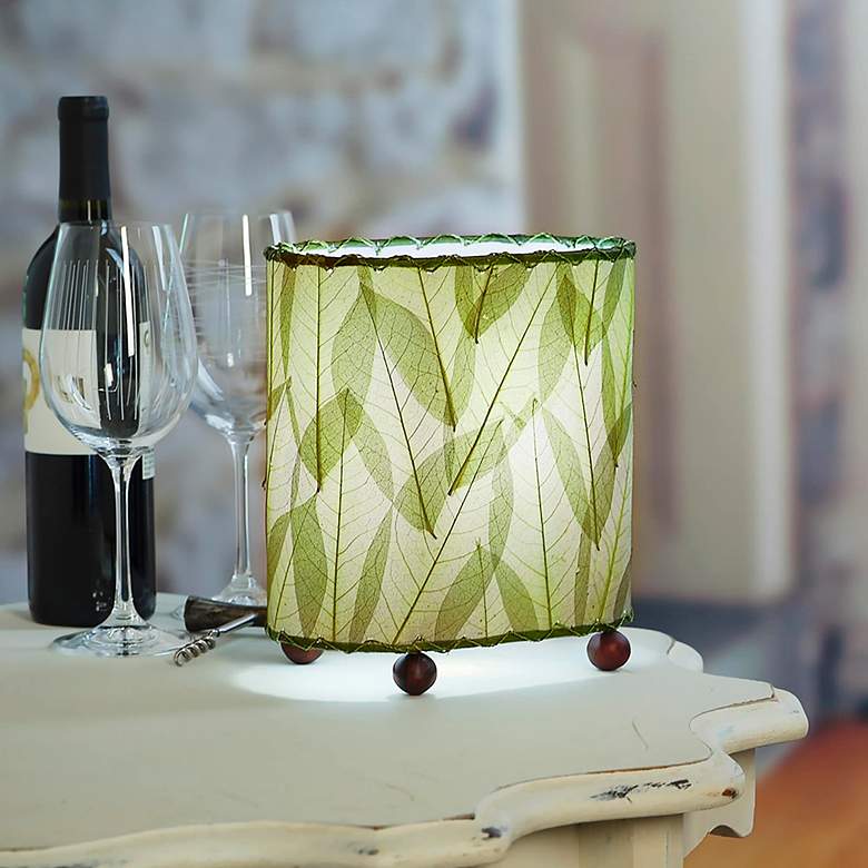 Image 6 Eangee 9"H Guyabano Green Mini Uplight Accent Table Lamp more views