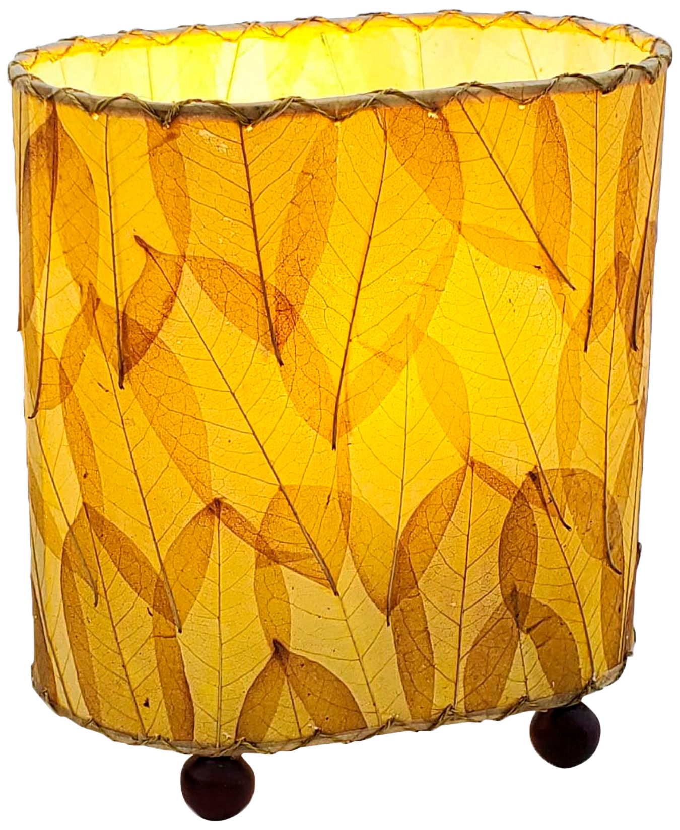 Image 2 Eangee 9"H Guyabano Natural Mini Uplight Accent Table Lamp
