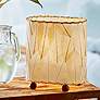 1_Eangee 9"H Guyabano Natural Mini Uplight Accent Table Lamp