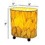 5_Eangee 9"H Guyabano Natural Mini Uplight Accent Table Lamp more views