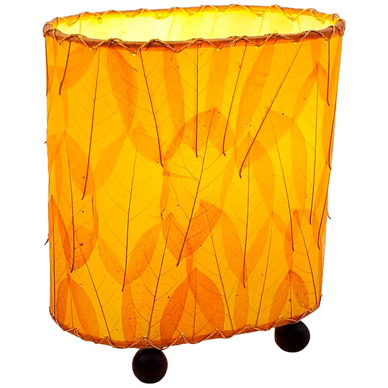 Image 2 Eangee 9"H Guyabano Orange Mini Uplight Accent Table Lamp