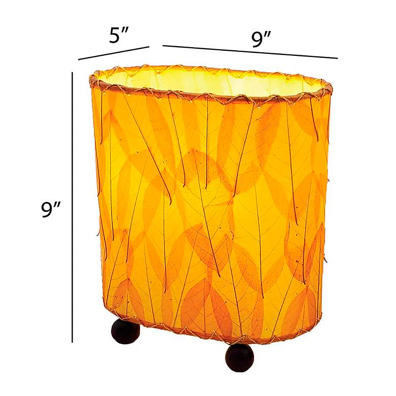 Image 5 Eangee 9"H Guyabano Orange Mini Uplight Accent Table Lamp more views