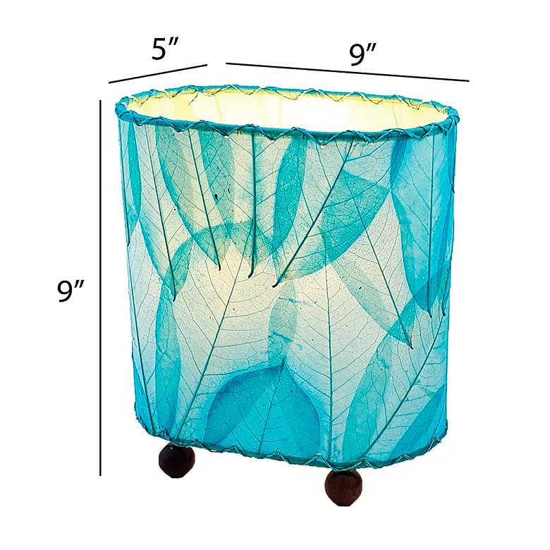 Image 5 Eangee 9"H Guyabano Sea Blue Mini Uplight Accent Table Lamp more views