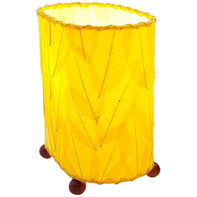 Image 4 Eangee 9"H Guyabano Yellow Mini Uplight Accent Table Lamp more views