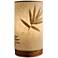 Eangee 9"H Paper Cylinder Bamboo Mini Accent Table Lamp