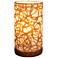 Eangee 9"H Paper Cylinder Swirl Mini Table Accent Lamp