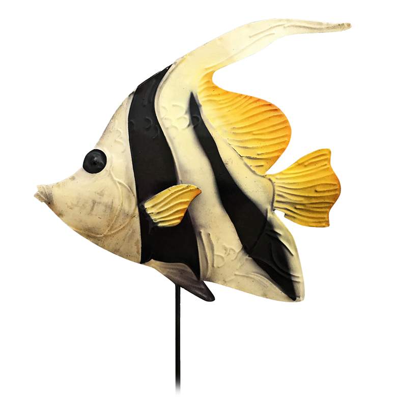 Image 1 Eangee Angel Fish 24 inch High Decorative Garden Stake