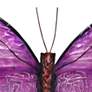 Eangee Butterfly 11" Wide Purple Capiz Shell Wall Decor