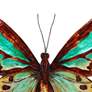 3_Eangee Butterfly 11"W Aqua and Gold Capiz Shell Wall Decor more views