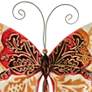 Eangee Butterfly 12"W Pearl and Red Capiz Shell Wall Decor