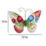 Eangee Butterfly 12"W Spring Flowers Capiz Shell Wall Decor