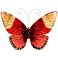 Eangee Butterfly 17" Wide Red Capiz Shell Wall Decor