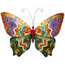 Eangee Butterfly 18" Wide Multi-Color Capiz Shell Wall Decor