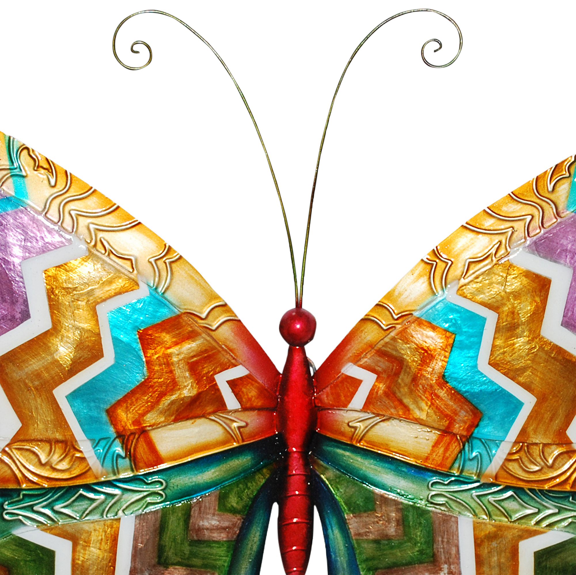 Image 3 Eangee Butterfly 18" Wide Multi-Color Capiz Shell Wall Decor more views