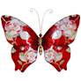 1_Eangee Butterfly 18" Wide Red Capiz Shell Wall Decor
