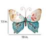 4_Eangee Butterfly 18"W Blue and Pearl Capiz Shell Wall Decor more views