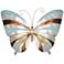 Eangee Butterfly 18"W Blue Pearl and Copper Wall Decor