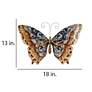 Eangee Butterfly 18"W Copper Capiz Shell Wall Decor