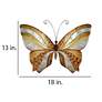 Eangee Butterfly 18"W Copper Pearl Capiz Shell Wall Decor