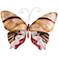 Eangee Butterfly 18"W Pearl and Brown Capiz Shell Wall Decor