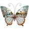 Eangee Butterfly Bicycles 18" Wide Capiz Shell Wall Decor