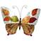 Eangee Butterfly Leaves 18" Wide Capiz Shell Wall Decor