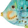 Eangee Caribbean Blue Fish 9" Wide Capiz Shell Wall Decor
