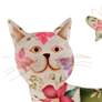 3_Eangee Cat 14" High White and Green Metal Wall Decor more views