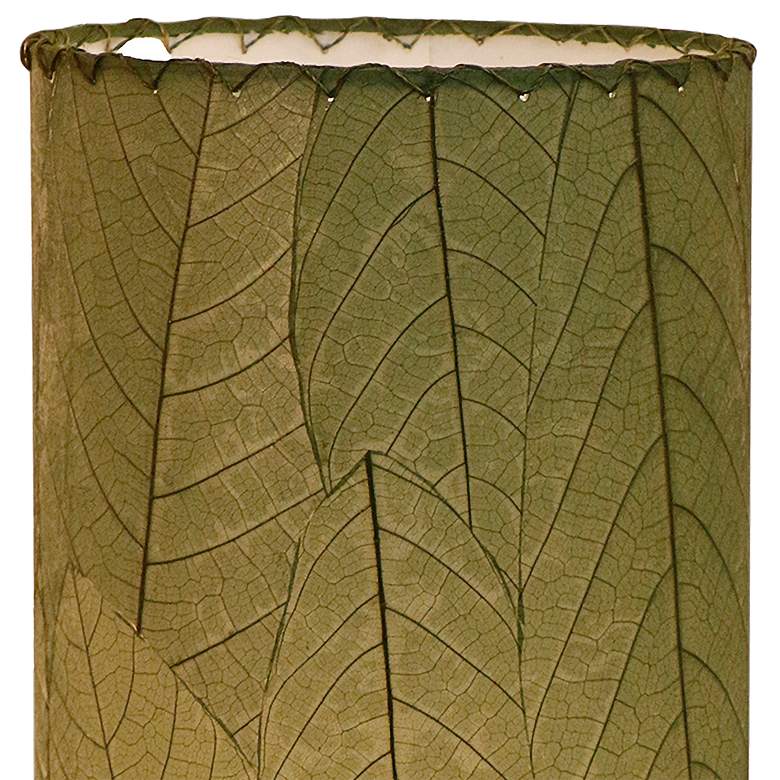 Image 3 Eangee Cocoa Leaves Green Cylinder Table Lamp more views