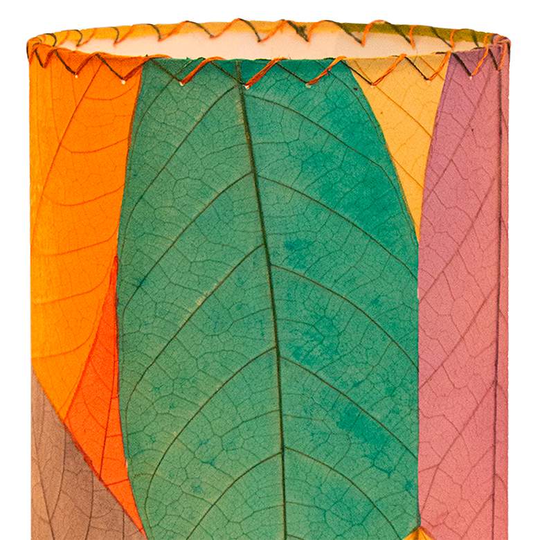 Image 3 Eangee Cocoa Leaves Multi-Color Cylinder Table Lamp more views