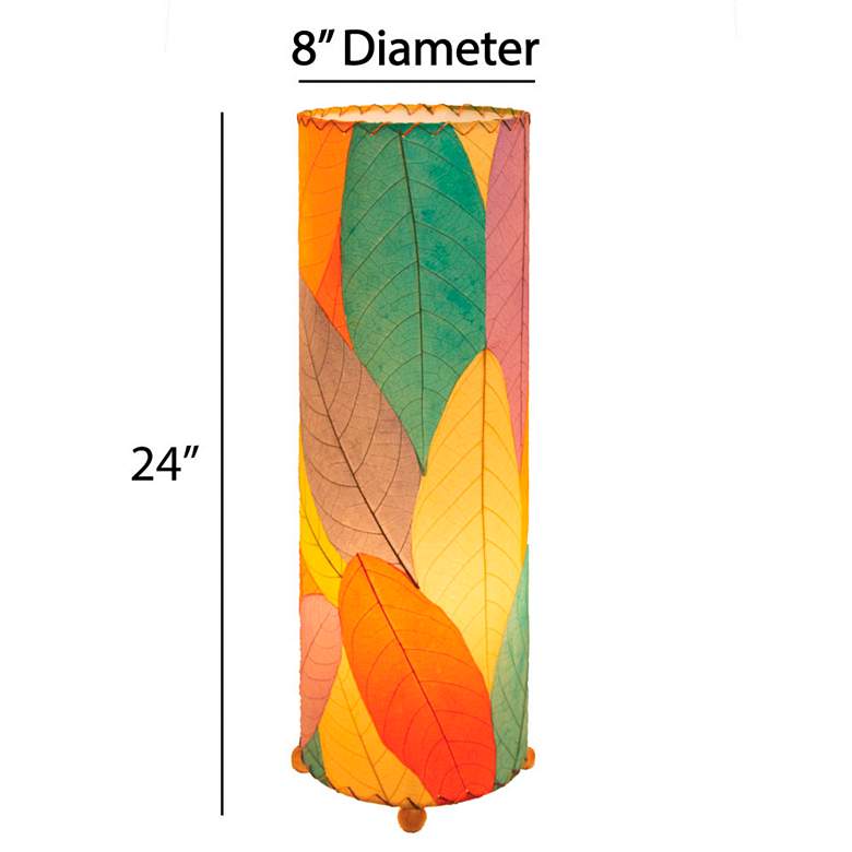 Image 5 Eangee Cocoa Leaves Multi-Color Cylinder Table Lamp more views