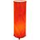 Eangee Cocoa Leaves Red Cylinder Table Lamp
