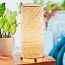 1_Eangee Cylinder 16 1/2" Natural Cocoa Leaves Uplight Table Lamp