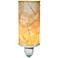 Eangee Cylinder 7"H Natural Banyan Leaf Plug-In Night Light
