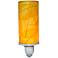 Eangee Cylinder 7"H Yellow Banyan Leaf Plug-In Night Light