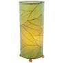 Eangee Cylinder Green Cocoa Leaf 16 1/2"H Accent Table Lamp