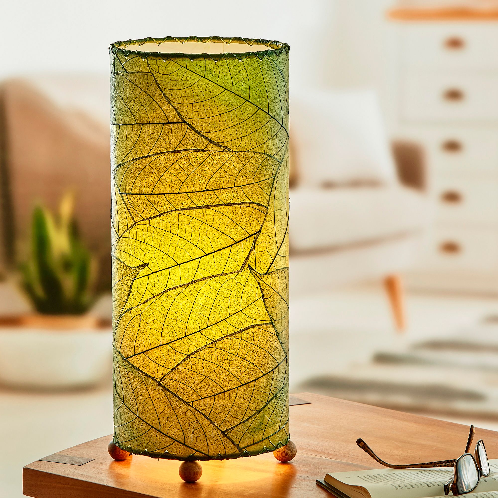 Cylinder uplight clearance table lamp